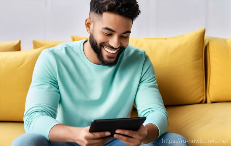 인터넷 쇼핑몰 운영 팁 - **Personalized Online Shopping Experience:** A young adult (gender-neutral, diverse ethnicity) with ...
